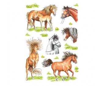 Kleepsud Decor - joonistatud hobused
